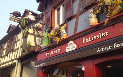 La façade de la Boulangerie Patisserie Heitz à Marlenheim